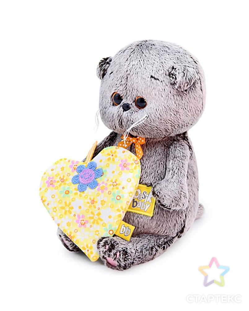 Мягкая игрушка «Басик BABY с желтым сердечком», 20 см арт. СМЛ-78686-1-СМЛ0004825048 2