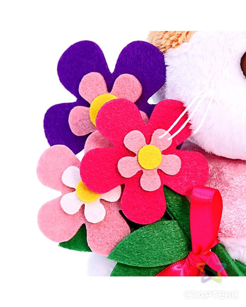Мягкая игрушка «Ли-Ли BABY с цветами из фетра», 20 см арт. СМЛ-79706-1-СМЛ0004825053 4