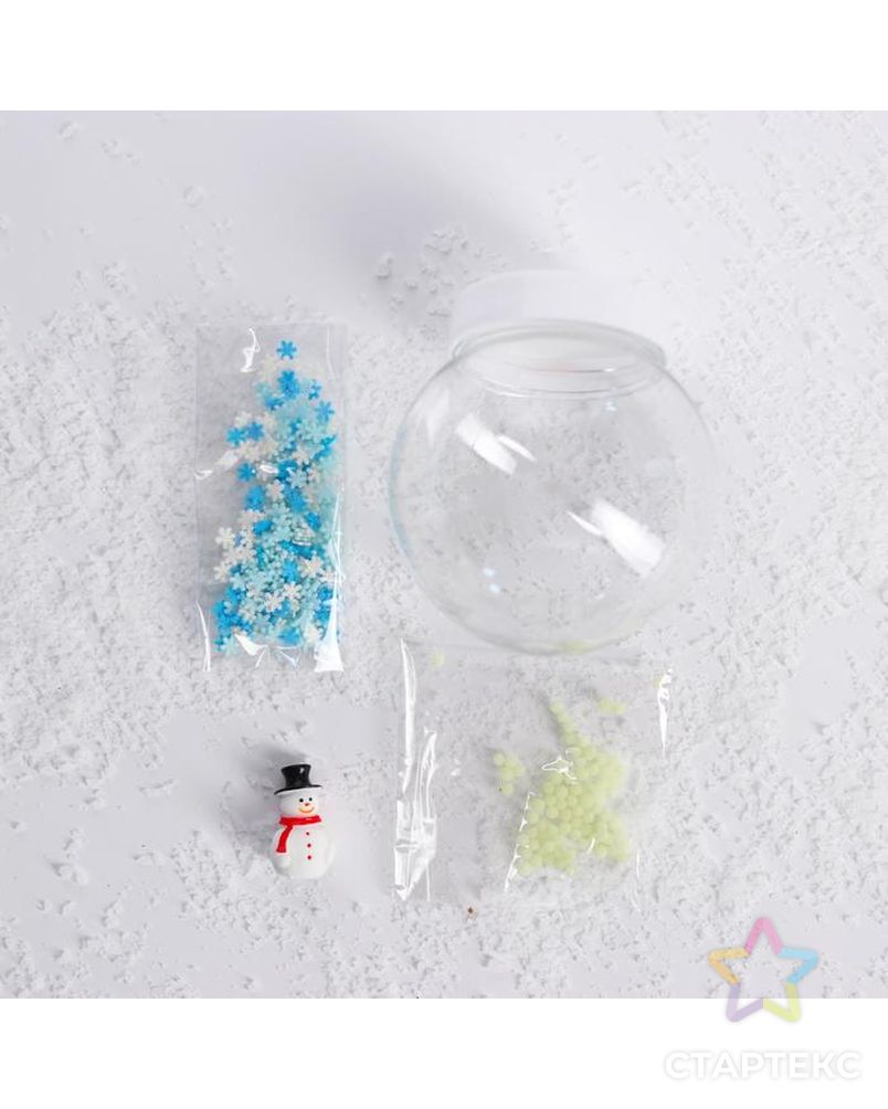 Набор для творчества «Новогодний шар с гидрогелем: снеговик» арт. СМЛ-94039-1-СМЛ0004828334 3
