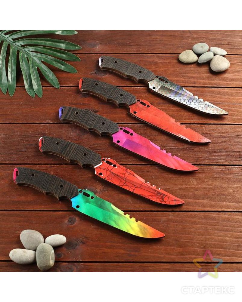 Сувенир деревянный нож 1 модификация, 5 расцветов в фасовке, МИКС арт. СМЛ-81069-1-СМЛ0004833289 1