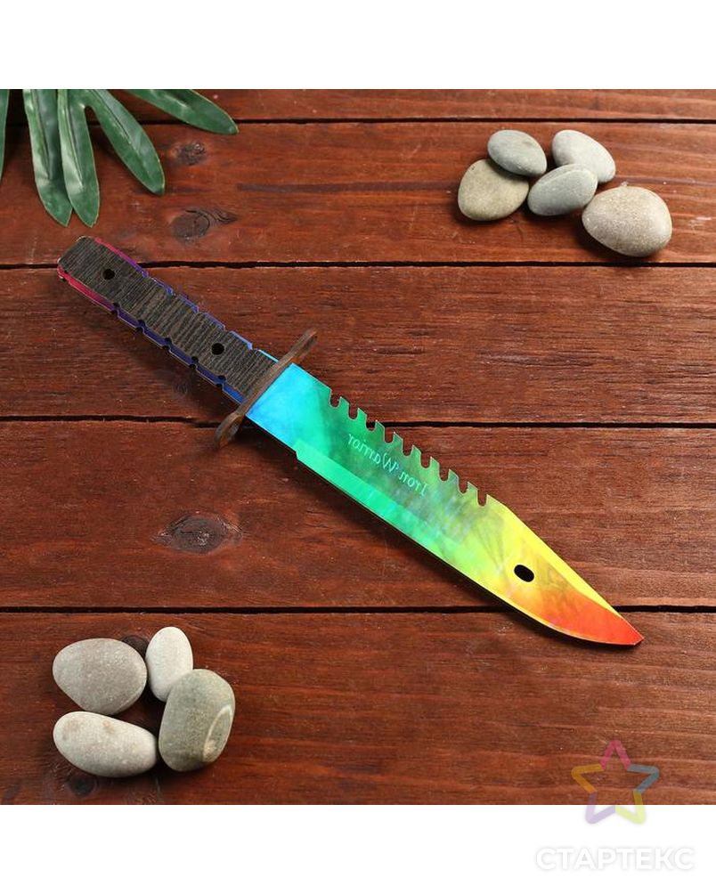 Сувенир деревянный нож 2 модификация, 5 расцветов в фасовке, МИКС арт. СМЛ-81071-1-СМЛ0004833291 2