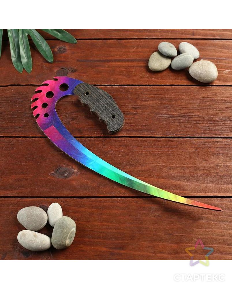 Сувенир деревянный нож 3 модификация, 5 расцветов в фасовке, МИКС арт. СМЛ-145565-1-СМЛ0004833293 2