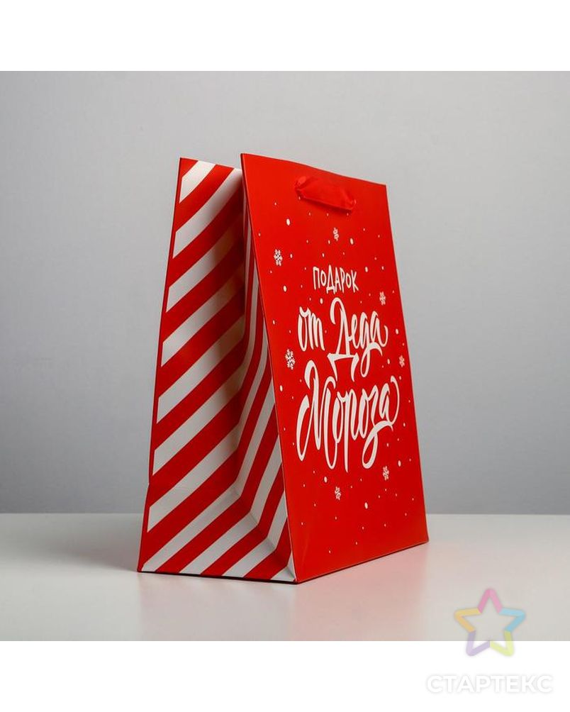 Пакет ламинированный вертикальный «Подарок от Деда Мороза», L 31 × 40 × 11,5 см арт. СМЛ-101476-2-СМЛ0004843280 2