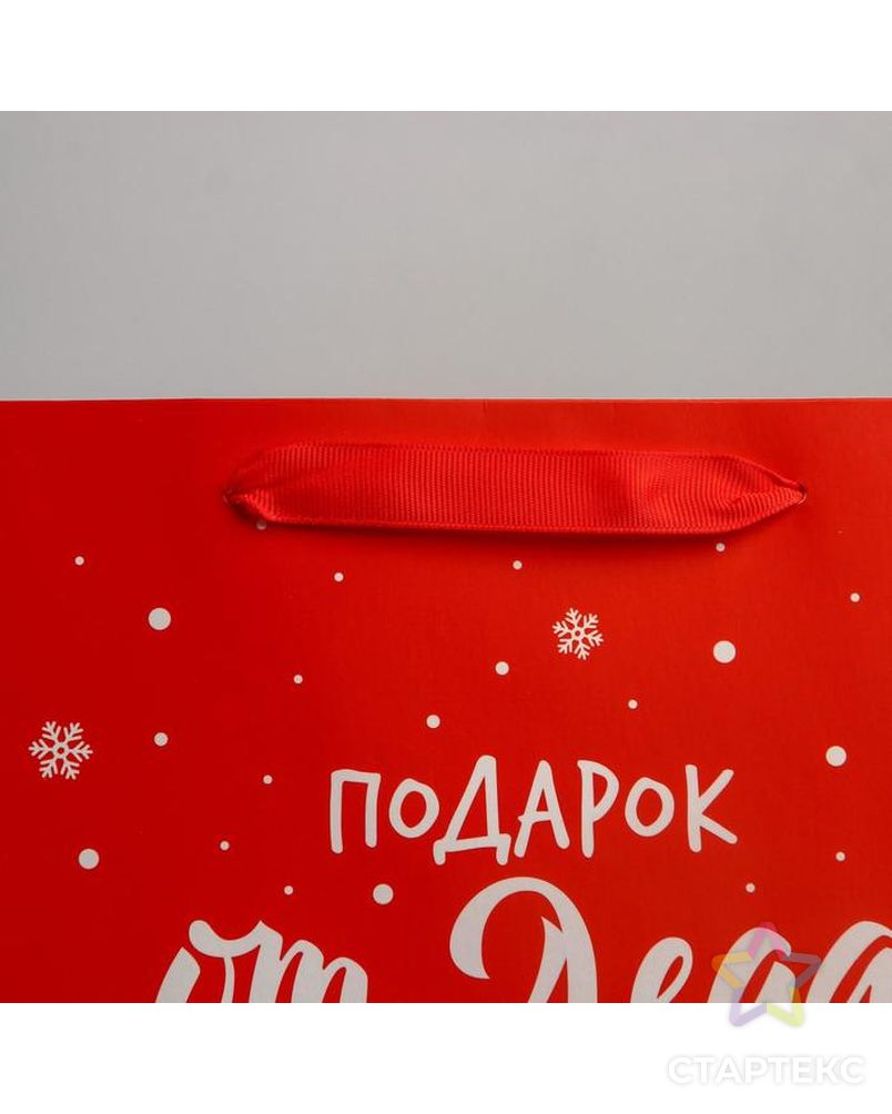 Пакет ламинированный вертикальный «Подарок от Деда Мороза», L 31 × 40 × 11,5 см арт. СМЛ-101476-2-СМЛ0004843280 3