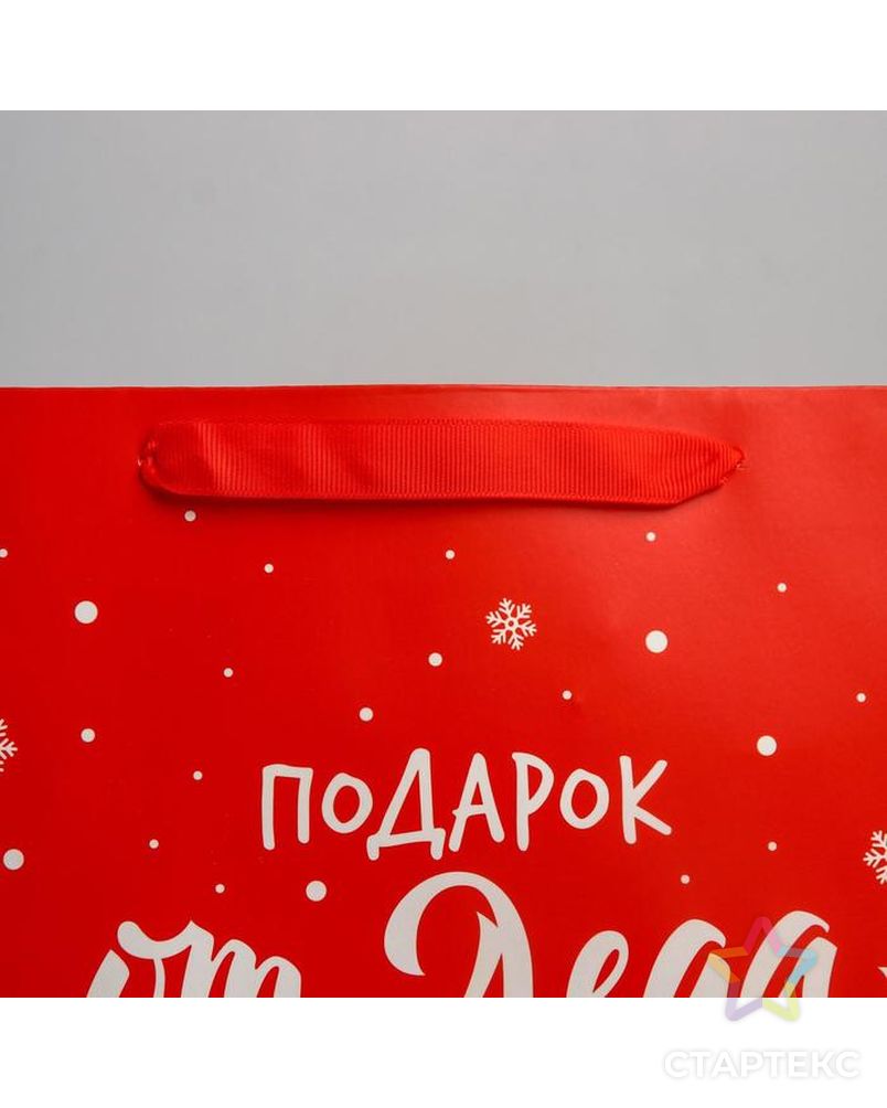 Пакет ламинированный вертикальный «Подарок от Деда Мороза», L 31 × 40 × 11,5 см арт. СМЛ-101476-4-СМЛ0004843281 3