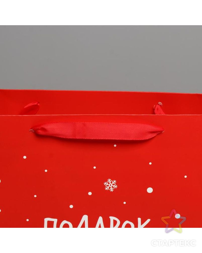 Пакет ламинированный вертикальный «Подарок от Деда Мороза», L 31 × 40 × 11,5 см арт. СМЛ-101476-1-СМЛ0004843282 3
