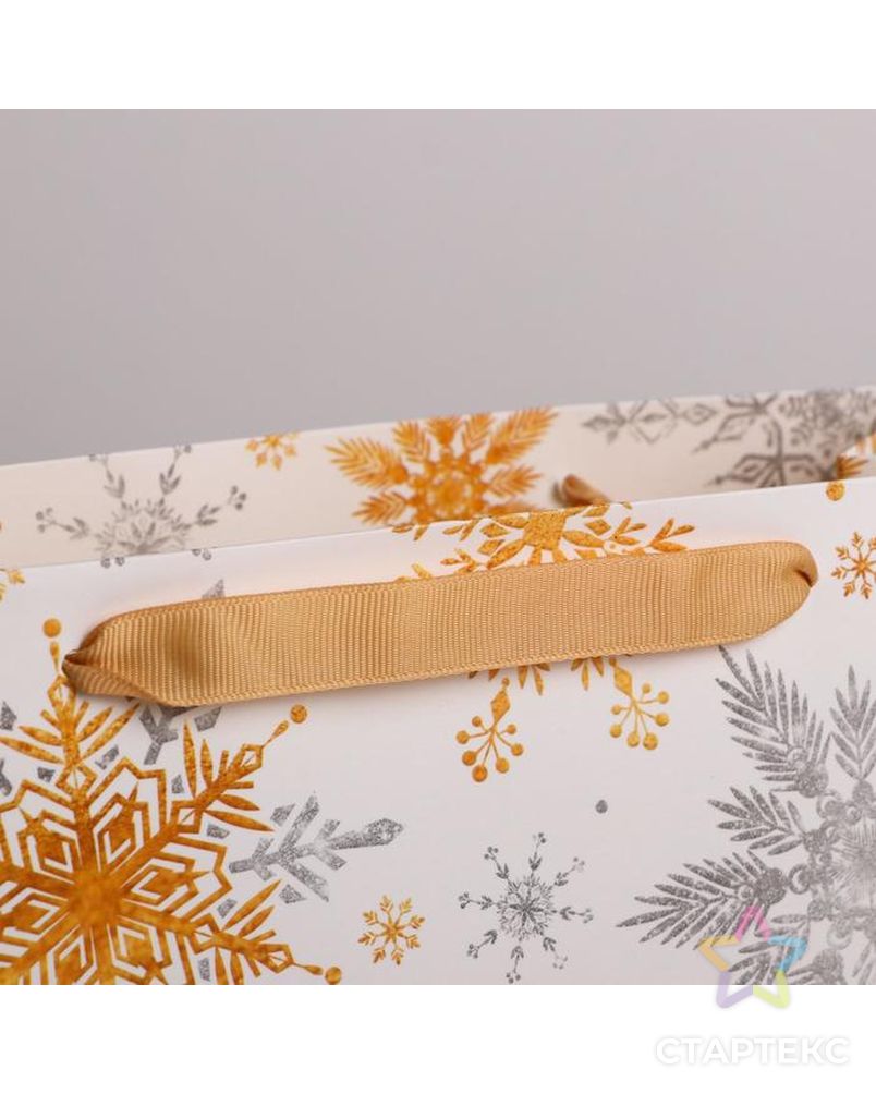 Пакет ламинированный горизонтальный «Волшебные снежинки», MS 23 × 18 × 10 см арт. СМЛ-101502-3-СМЛ0004843419 2