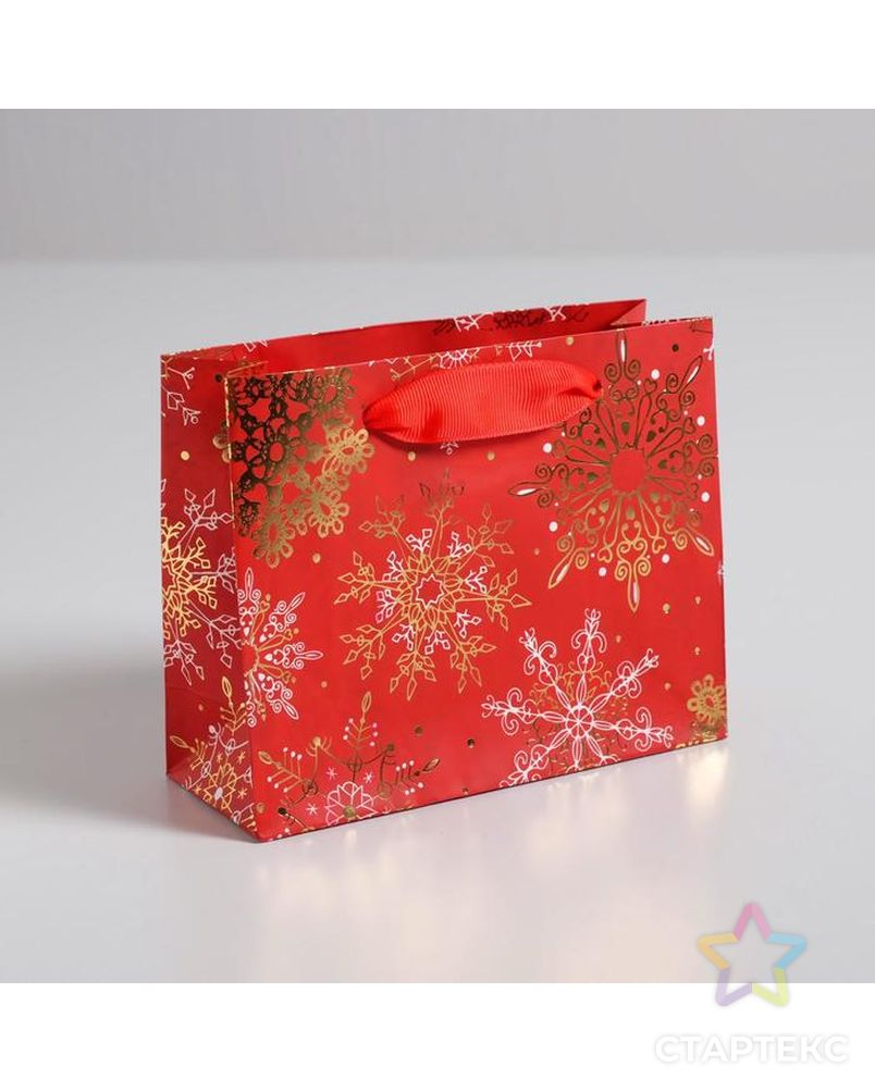 Пакет ламинированный горизонтальный «Новогоднее великолепие», XL 49 × 40 × 19 см арт. СМЛ-101507-6-СМЛ0004843446 1