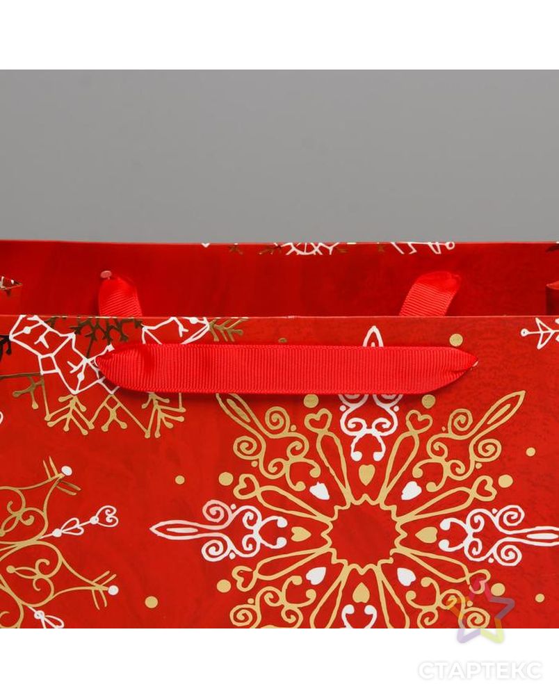Пакет ламинированный горизонтальный «Новогоднее великолепие», XL 49 × 40 × 19 см арт. СМЛ-101507-3-СМЛ0004843448 3