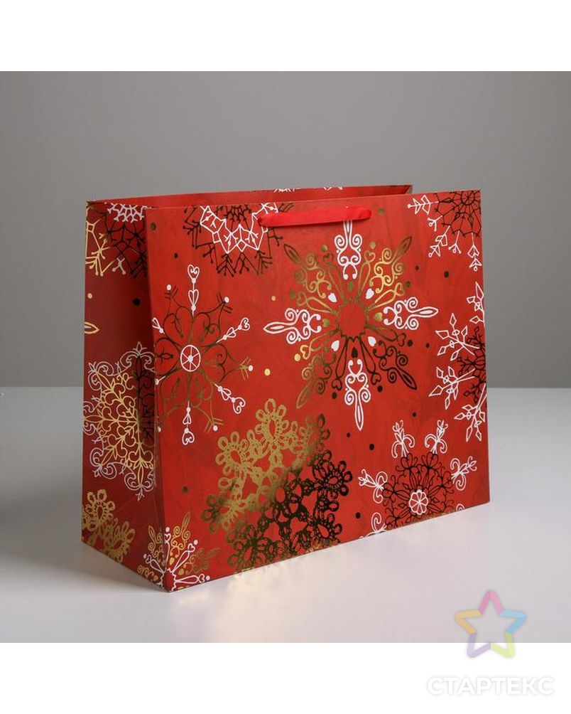 Пакет ламинированный горизонтальный «Новогоднее великолепие», XL 49 × 40 × 19 см арт. СМЛ-101507-1-СМЛ0004843451 1