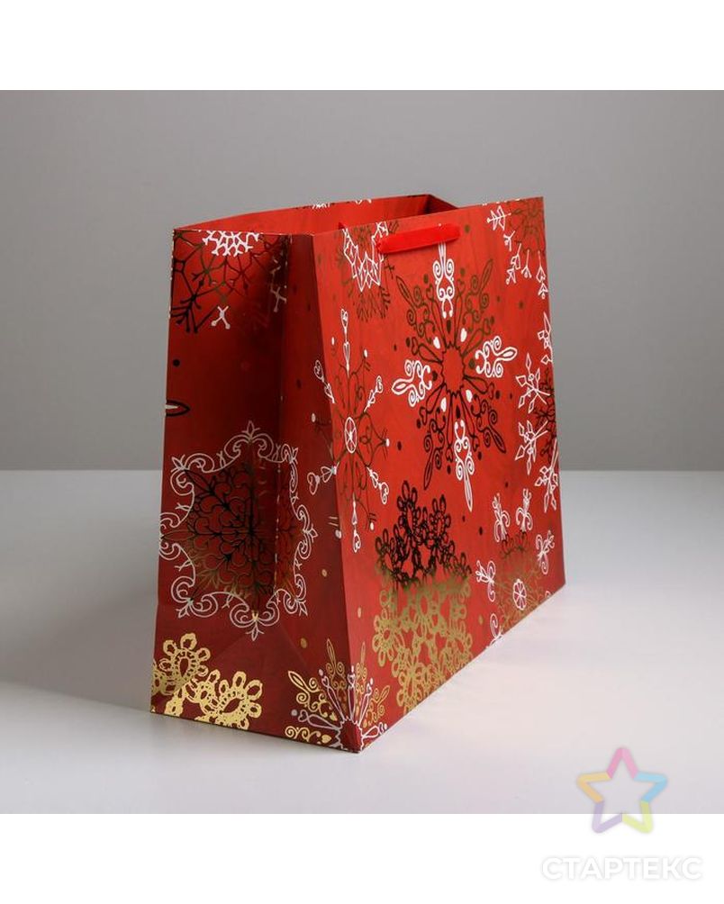 Пакет ламинированный горизонтальный «Новогоднее великолепие», XL 49 × 40 × 19 см арт. СМЛ-101507-1-СМЛ0004843451 2