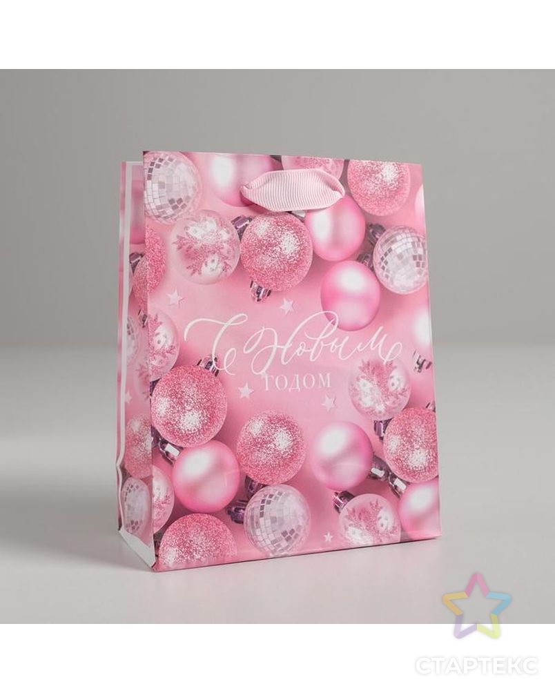 Пакет ламинированный вертикальный «Розовые шарики», MS 18 × 23 × 10 см арт. СМЛ-101509-3-СМЛ0004843455 1