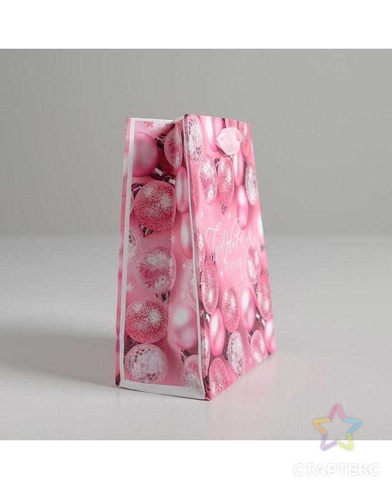 Пакет ламинированный вертикальный «Розовые шарики», MS 18 × 23 × 10 см арт. СМЛ-101509-3-СМЛ0004843455 2