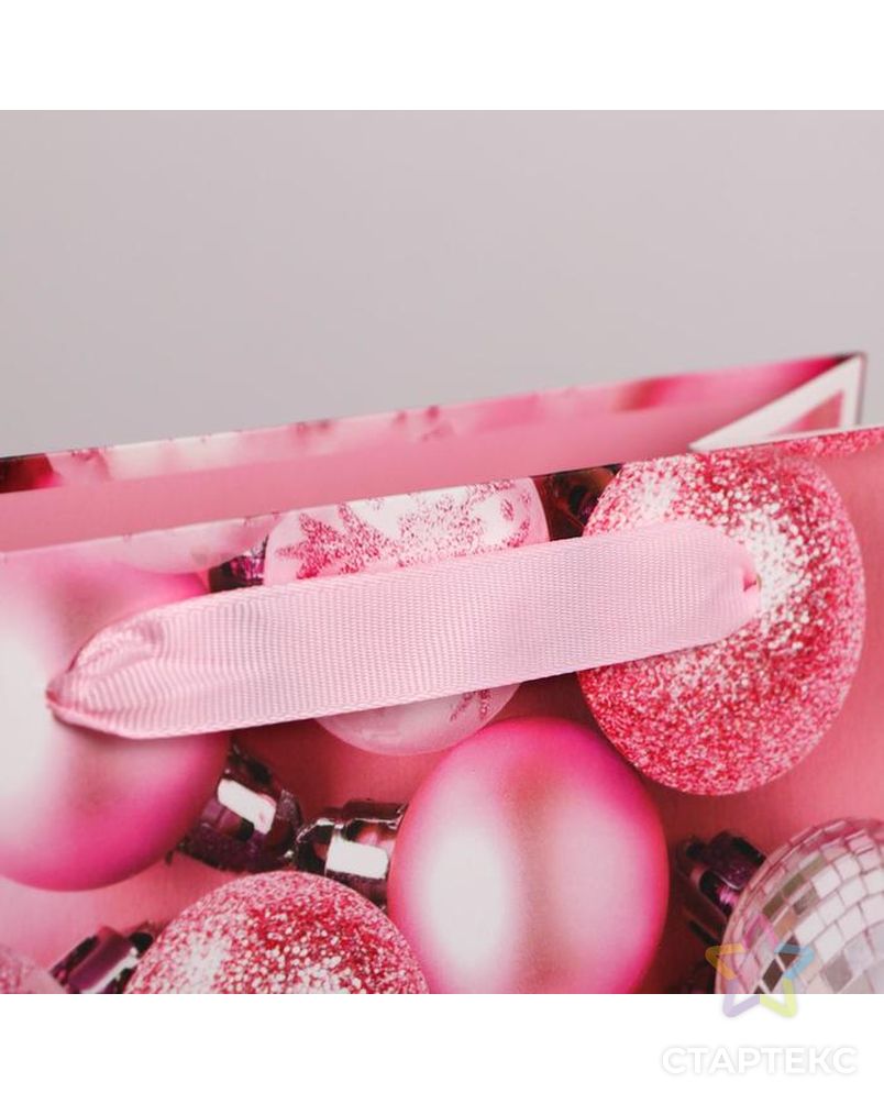 Пакет ламинированный вертикальный «Розовые шарики», MS 18 × 23 × 10 см арт. СМЛ-101509-2-СМЛ0004843457 2