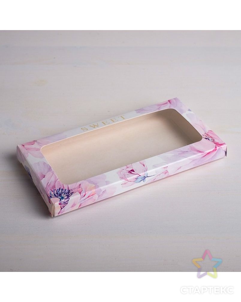 Коробка для шоколада Sweet, с окном, 17,3 × 8,8 × 1,5 см арт. СМЛ-118942-1-СМЛ0004850546 2