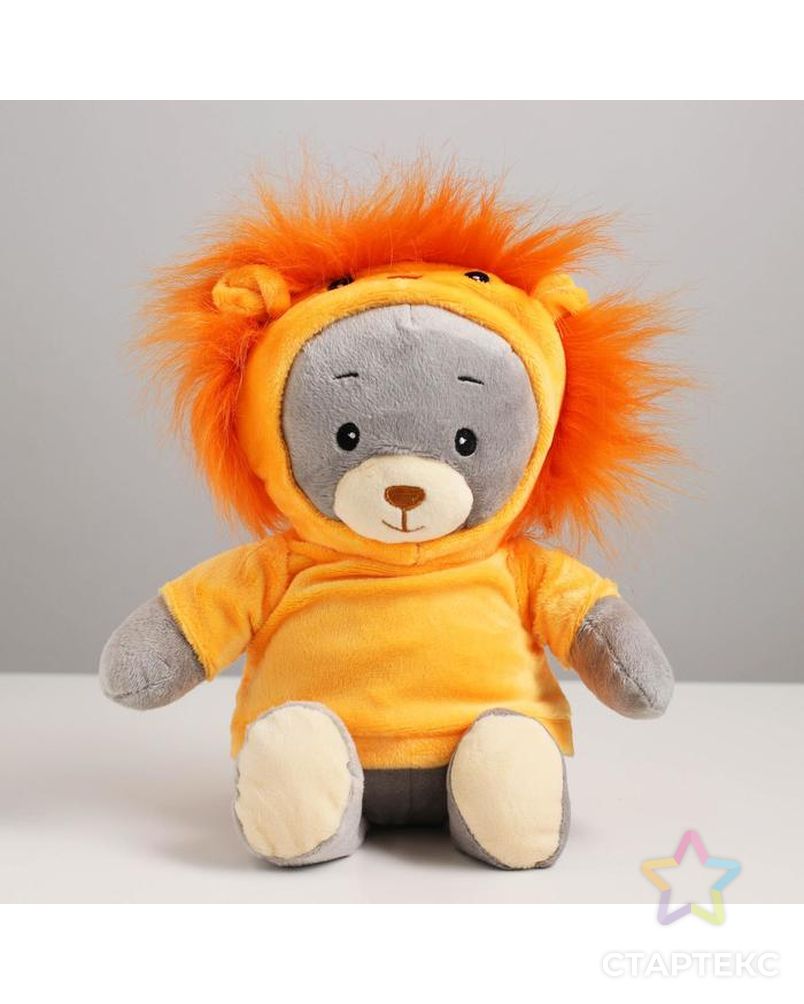 МИШКА ЛАППИ Медведь в костюме льва, сидит, 22 см арт. СМЛ-118813-1-СМЛ0004903733 1