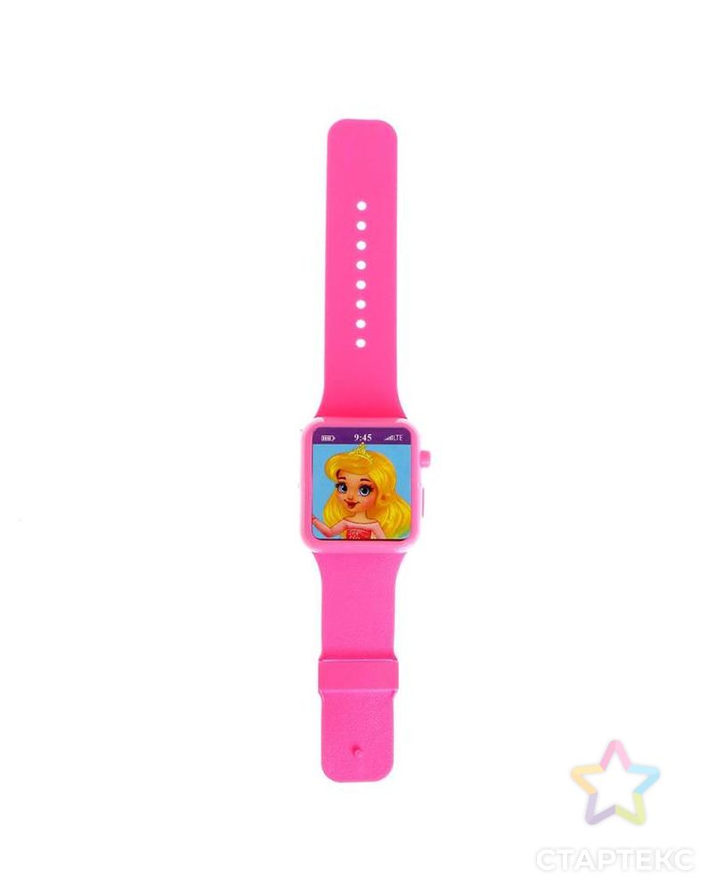 Часы музыкальные «Чудесная принцесса», цвет розовый, звук, свет арт. СМЛ-129670-1-СМЛ0004916122 2