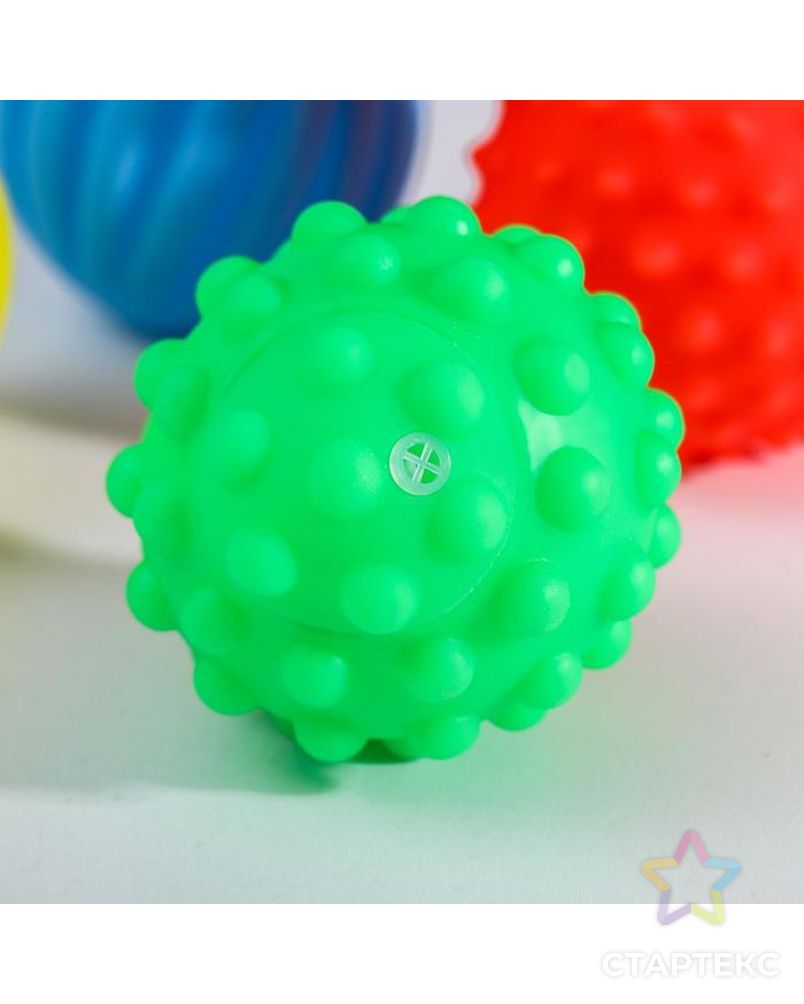 Подарочный набор развивающих мячиков "Вкусняшки" 5 шт. арт. СМЛ-93546-1-СМЛ0004916697 3