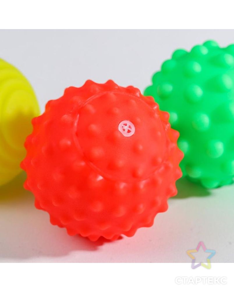 Подарочный набор развивающих мячиков "Цвета и формы" 6 шт. арт. СМЛ-105291-1-СМЛ0004916700 3