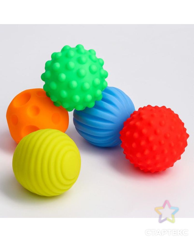 Подарочный набор развивающих мячиков "Ракета" 5 шт. арт. СМЛ-144310-1-СМЛ0004916717 2