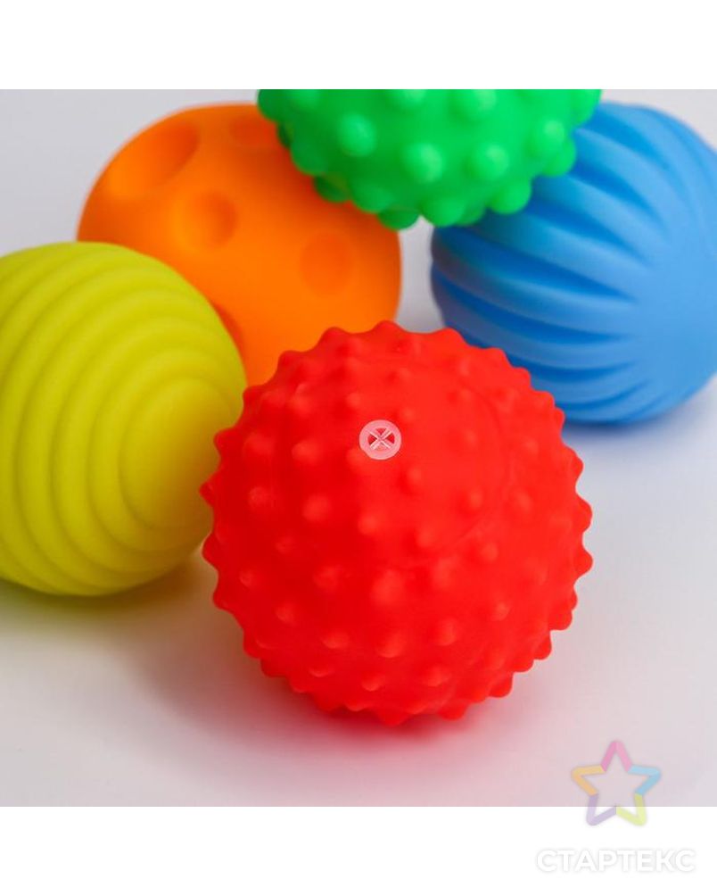 Подарочный набор развивающих мячиков "Ракета" 5 шт. арт. СМЛ-144310-1-СМЛ0004916717 3