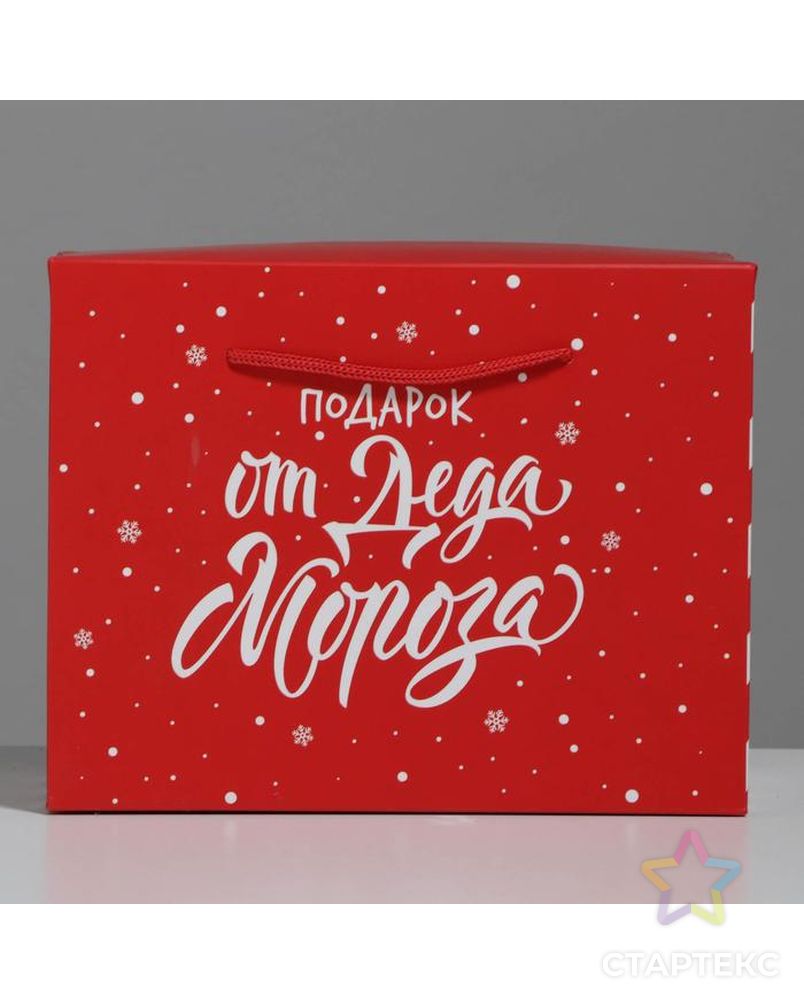 Пакет-коробка «Подарок», 23 × 18 × 11 см арт. СМЛ-91633-1-СМЛ0004922087 3