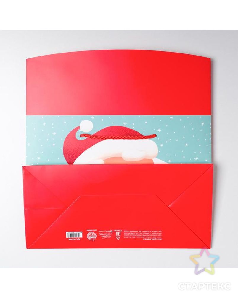 Пакет-коробка «Дед мороз», 28 × 20 × 13 см арт. СМЛ-93603-1-СМЛ0004922098 5