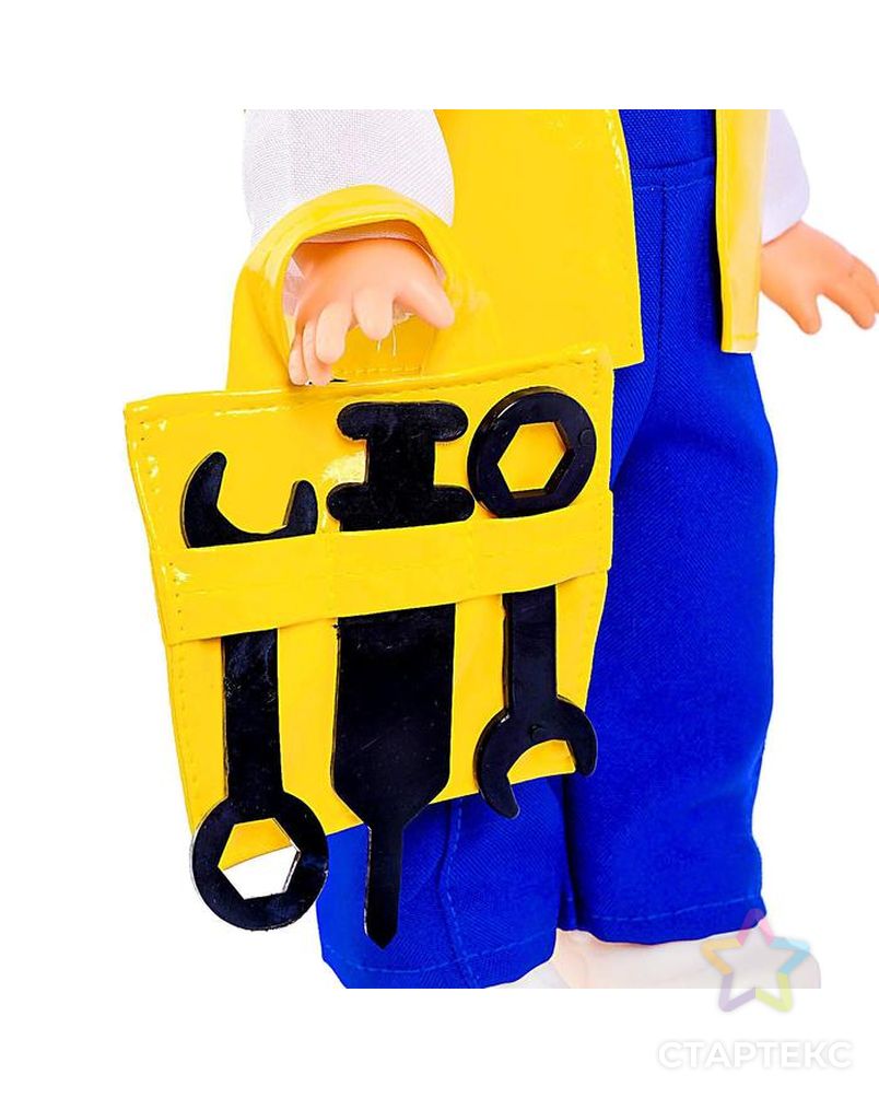 Кукла «Митя строитель» со звуковым устройством, 34 см арт. СМЛ-57601-1-СМЛ0000493496 3