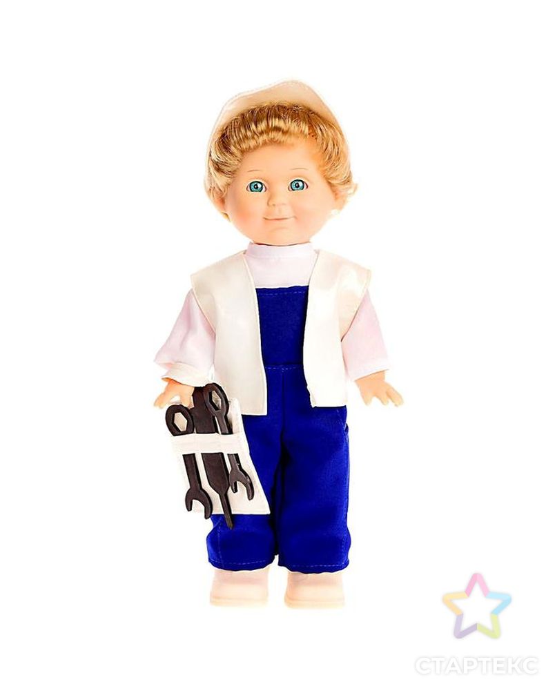 Кукла «Митя строитель» со звуковым устройством, 34 см арт. СМЛ-57601-1-СМЛ0000493496 6