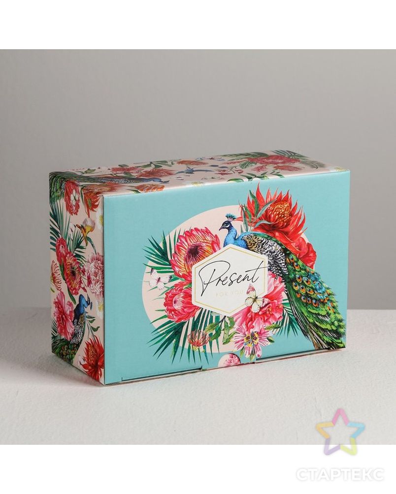 Коробка‒пенал  Present, 22 × 15 × 10 см арт. СМЛ-84406-1-СМЛ0004940697 1