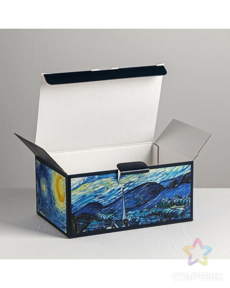 Коробка‒пенал «Ван Гог», 22 × 15 × 10 см арт. СМЛ-84407-1-СМЛ0004940698 4