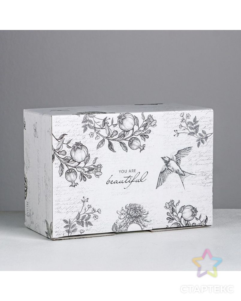 Коробка‒пенал «Шебби», 22 × 15 × 10 см арт. СМЛ-84672-1-СМЛ0004940700 1
