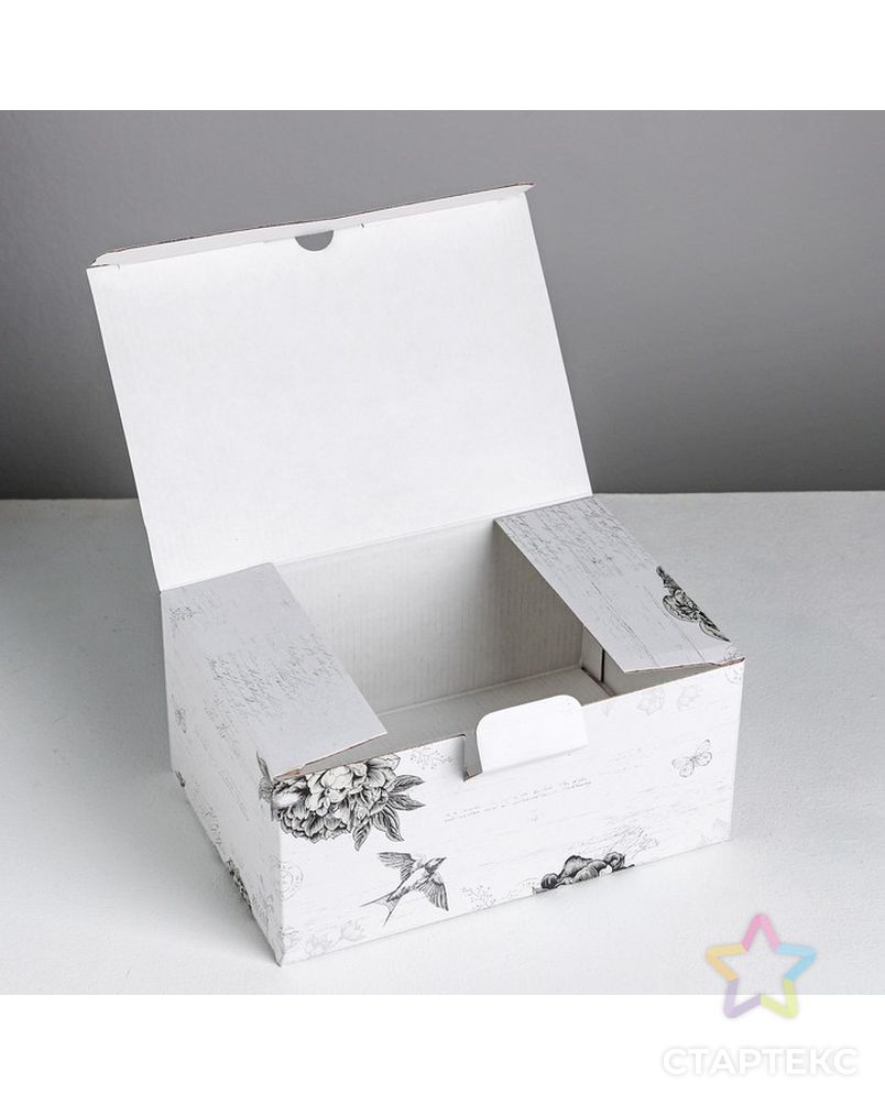 Коробка‒пенал «Шебби», 22 × 15 × 10 см арт. СМЛ-84672-1-СМЛ0004940700 5