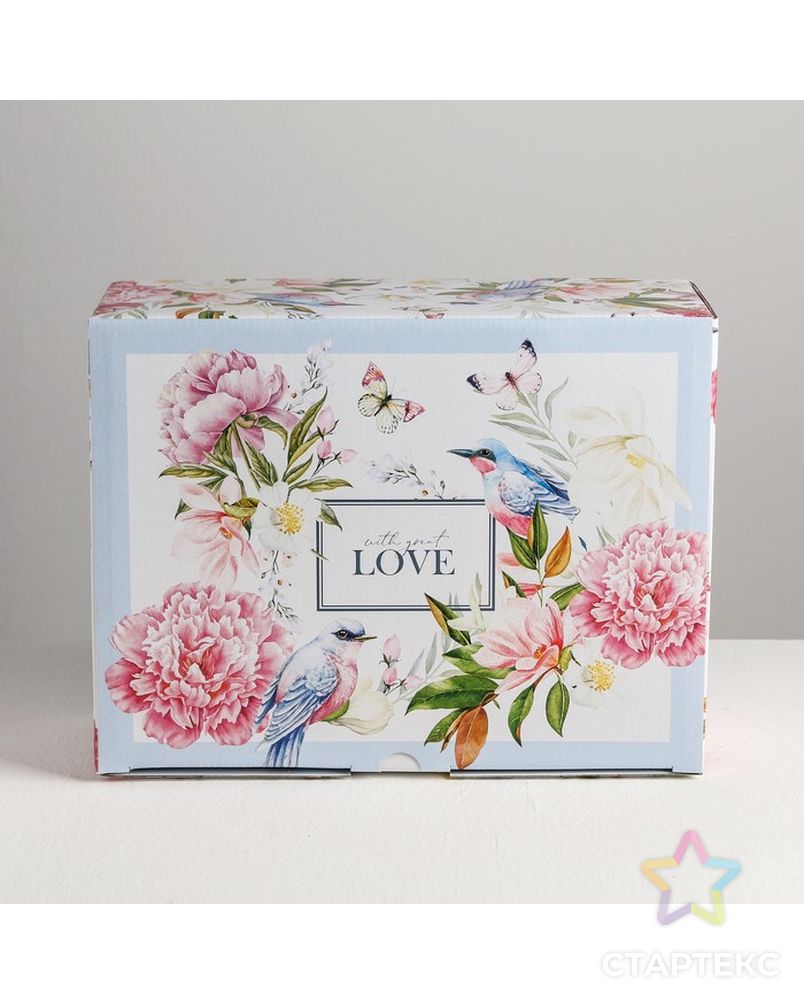 Коробка‒пенал Love, 30 × 23 × 12 см арт. СМЛ-84412-1-СМЛ0004940708 2