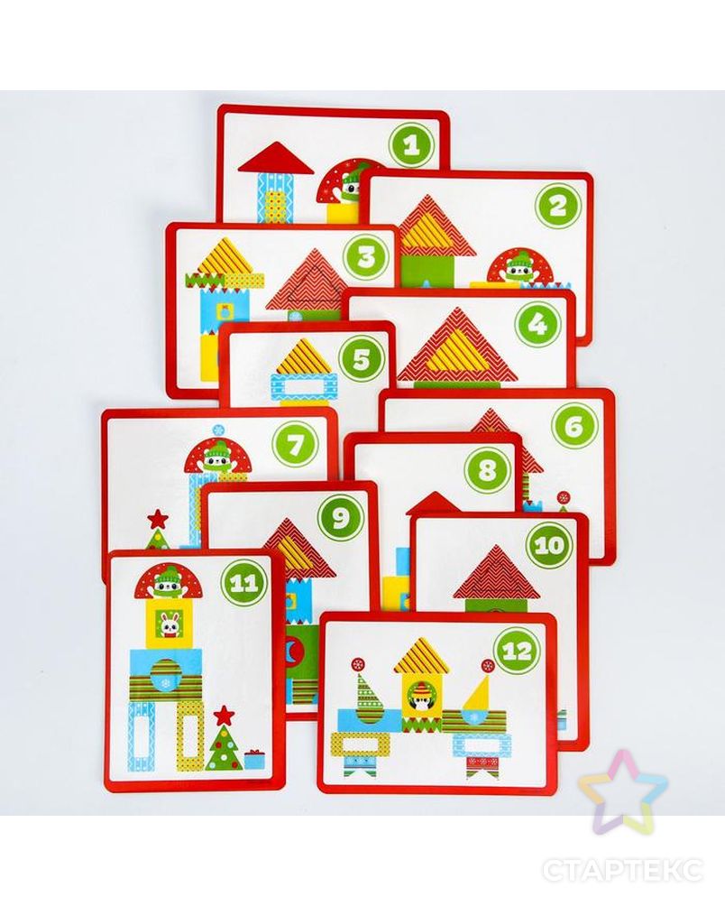 Детский развивающий игровой набор "Новогодний городок" EVA+карточки арт. СМЛ-111161-1-СМЛ0004967953 3