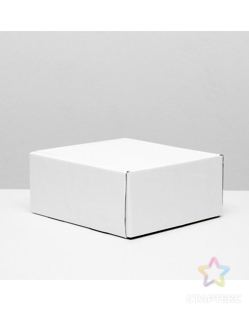 Коробка самосборная, без окна, белая, 19 х 19 х 9 см арт. СМЛ-89119-1-СМЛ0004987534 1