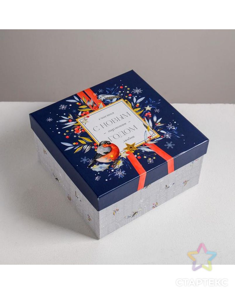 Набор подарочных коробок 6 в 1  «Новогодний», 10 × 10 × 6 - 20 × 20 × 11 см арт. СМЛ-86850-1-СМЛ0004992038 5