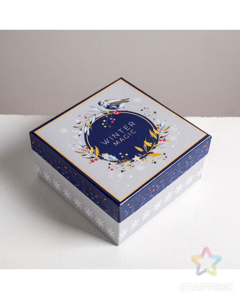 Набор подарочных коробок 6 в 1  «Новогодний», 10 × 10 × 6 - 20 × 20 × 11 см арт. СМЛ-86850-1-СМЛ0004992038 9