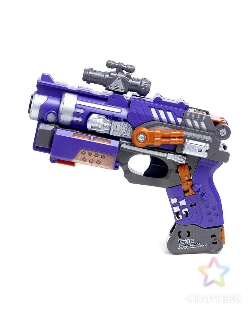 Бластер-трансформер «Титан», стреляет мягкими пулями, цвет фиолетовый арт. СМЛ-90864-1-СМЛ0005001010 6