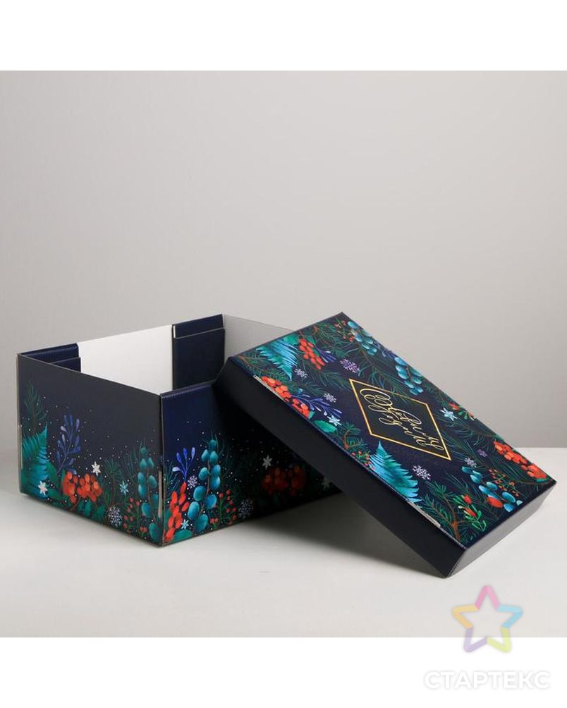 Складная коробка «Новогоднее волшебство», 30 × 24.5 × 15 см арт. СМЛ-86925-1-СМЛ0005003738 4