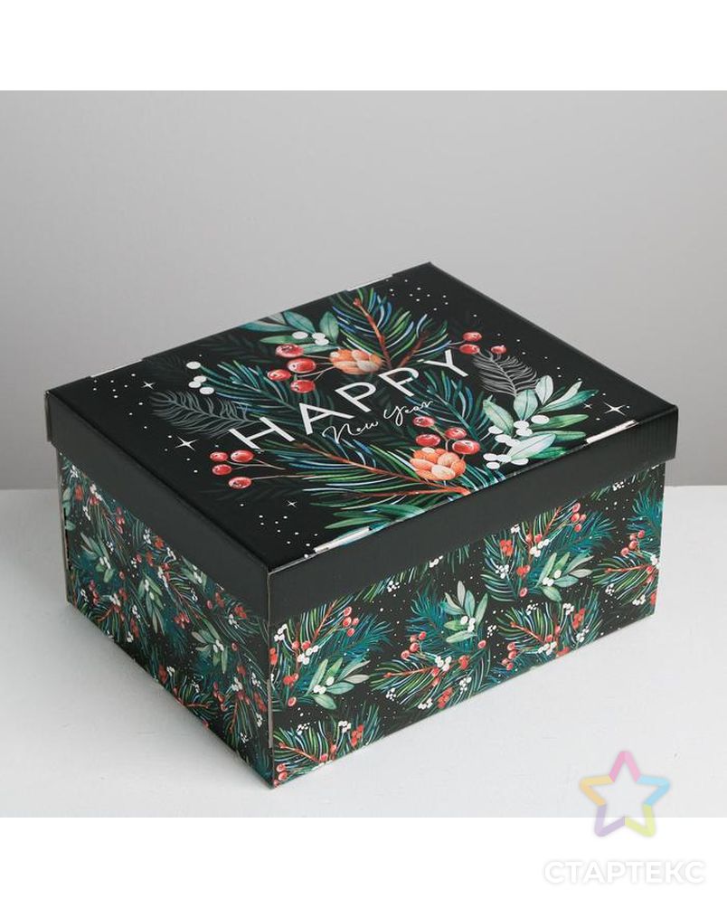 Складная коробка «Волшебного нового года», 30 × 24.5 × 15 см арт. СМЛ-86859-1-СМЛ0005003742 4