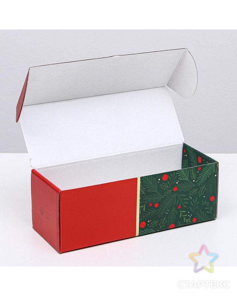 Коробка складная «Новый год», 12 х 33,6 х 12 см арт. СМЛ-88780-1-СМЛ0005003784 4