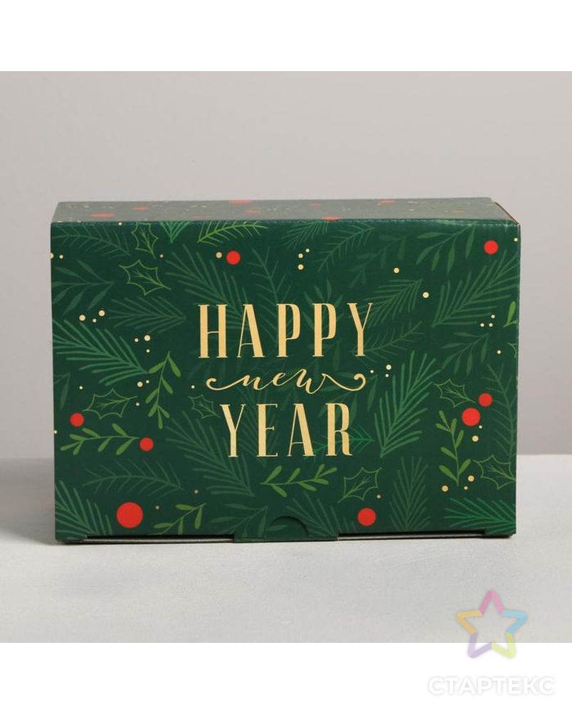 Складная коробка «С новым годом», 22 × 15 × 10 см арт. СМЛ-86926-1-СМЛ0005003790 2