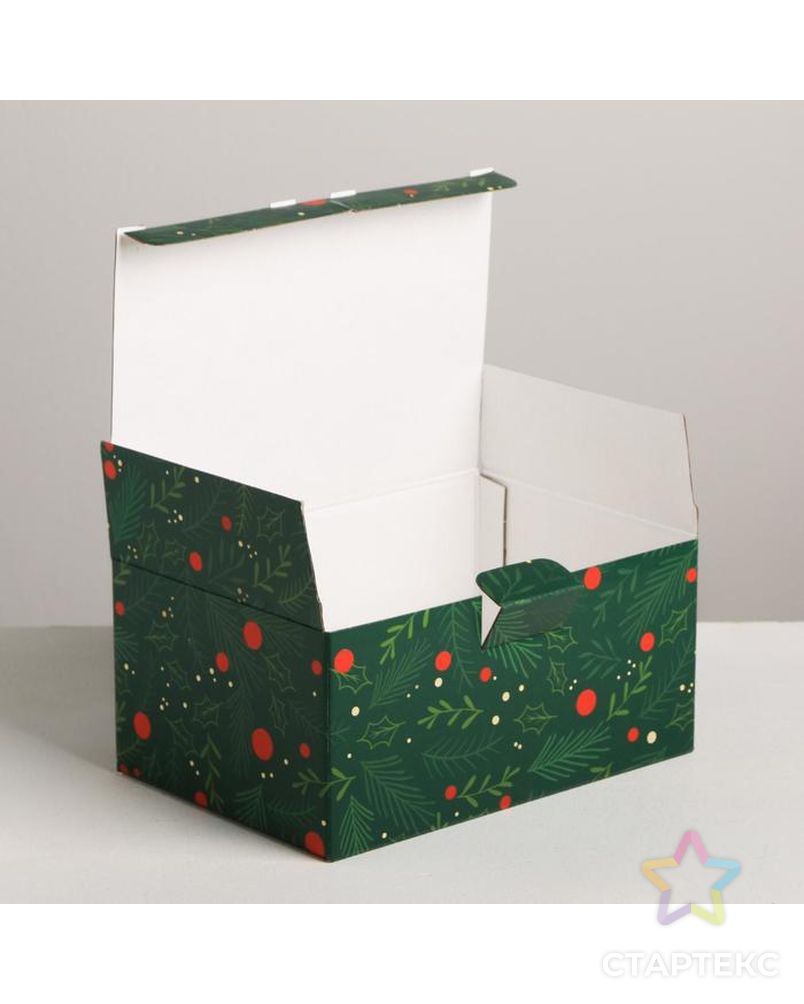Складная коробка «С новым годом», 22 × 15 × 10 см арт. СМЛ-86926-1-СМЛ0005003790 5