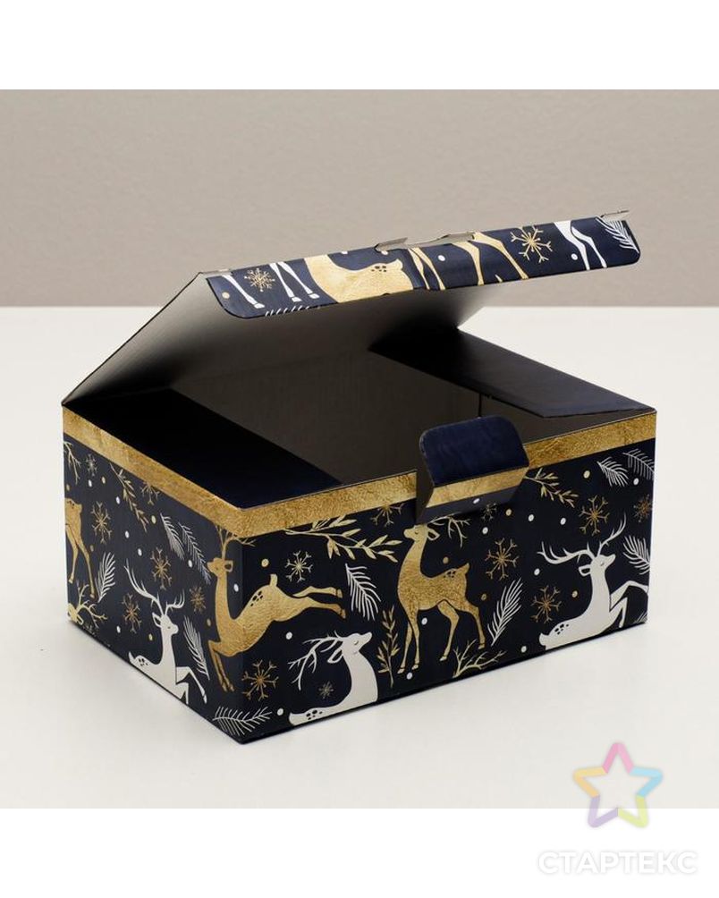 Складная коробка «Новогоднее волшебство», 22 × 15 × 10 см арт. СМЛ-88061-1-СМЛ0005003793 2
