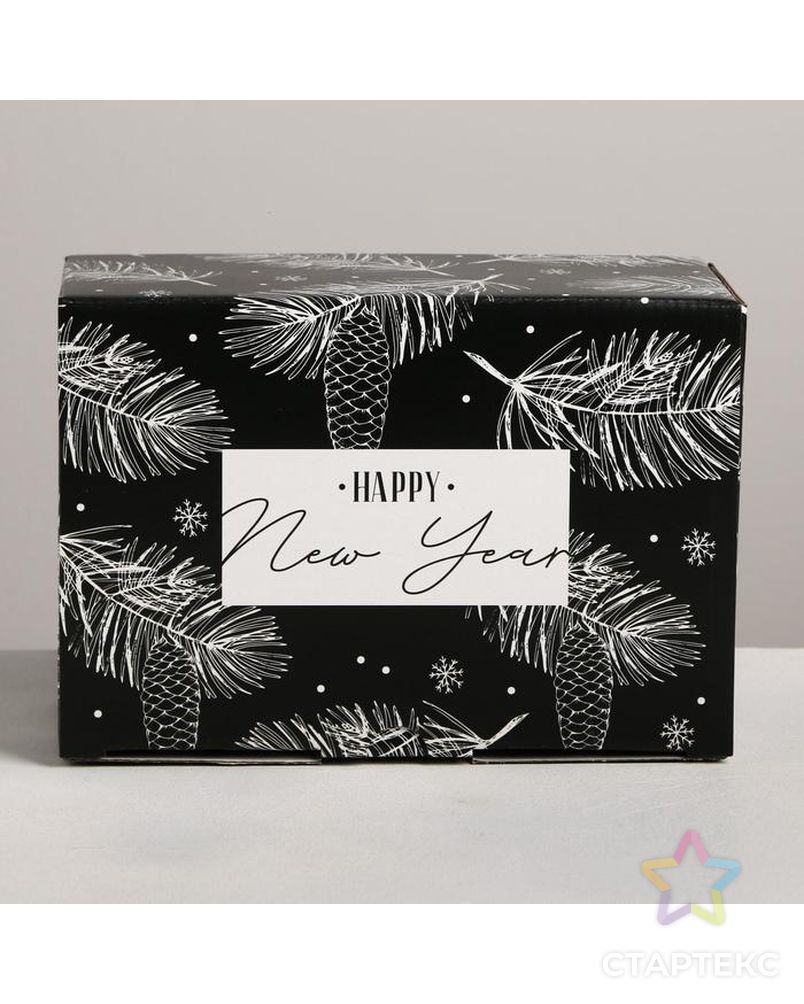 Складная коробка «Новый год», 22 × 15 × 10 см арт. СМЛ-86927-1-СМЛ0005003796 2