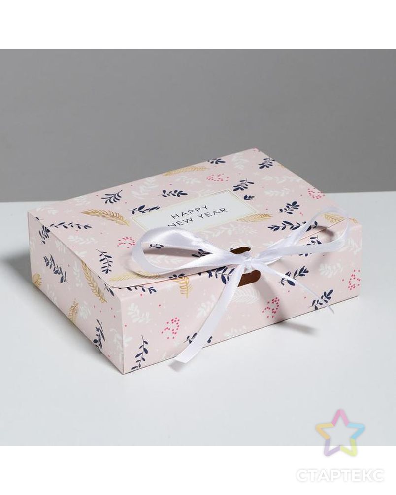 Складная коробка подарочная «Новогодняя», 16.5 × 12.5 × 5 см арт. СМЛ-101635-1-СМЛ0005004045 1