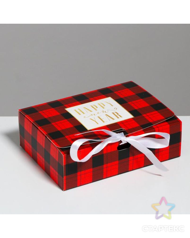 Складная коробка подарочная «Новый год», 31 × 24,5 × 9 см арт. СМЛ-101636-3-СМЛ0005004046 1