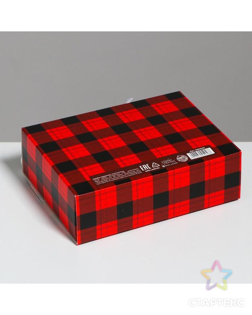 Складная коробка подарочная «Новый год», 31 × 24,5 × 9 см арт. СМЛ-101636-3-СМЛ0005004046 2