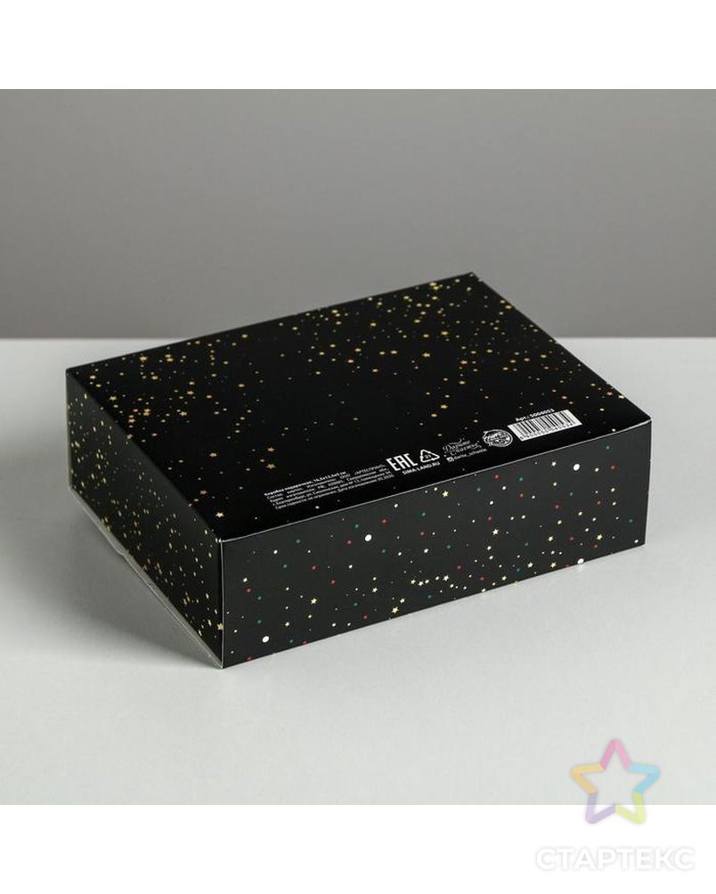 Складная коробка подарочная «Сказочного нового года», 16.5 × 12.5 × 5 см арт. СМЛ-89995-1-СМЛ0005004053 2